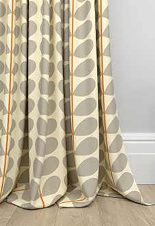 Orla Kiely Two Colour Stem, Warm Grey - Made to Measure Curtains